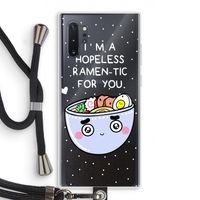 I'm A Hopeless Ramen-Tic For You: Samsung Galaxy Note 10 Plus Transparant Hoesje met koord