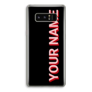 Namecase: Samsung Galaxy Note 8 Transparant Hoesje