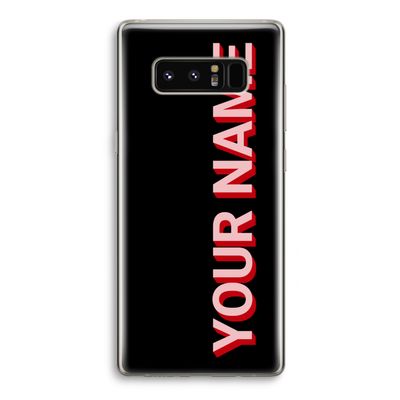 Namecase: Samsung Galaxy Note 8 Transparant Hoesje