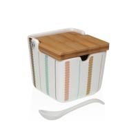 Suikerpot Versa Flint Keramisch 8,8 x 8,5 x 8,8 cm