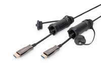 Digitus AK-330130-300-S HDMI-kabel HDMI Aansluitkabel HDMI-A-stekker 30 m Zwart Vergulde steekcontacten, Slijtvast, Afgeschermd (dubbel), Afgeschermd (enkel), - thumbnail