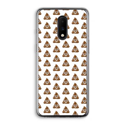 Poop emoji: OnePlus 7 Transparant Hoesje