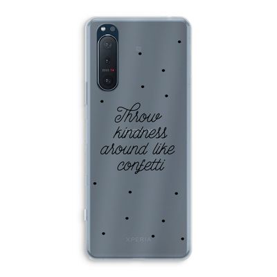 Confetti: Sony Xperia 5 II Transparant Hoesje