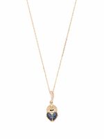Aurelie Bidermann collier Beetle en or 18ct serti de diamants et saphirs