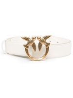 PINKO ceinture Love Bird en cuir - Blanc - thumbnail