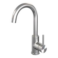 BRAUER Stripe Hoge Opbouw Wastafelmengkraan - draaibare ronde uitloop - model A - RVS-kleurig geborsteld PVD 5-NG-003-R5