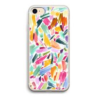 Watercolor Brushstrokes: iPhone 7 Transparant Hoesje