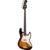 Fender Gold Foil Jazz Bass 2-Tone Sunburst EB Limited Edition elektrische basgitaar met deluxe gigbag