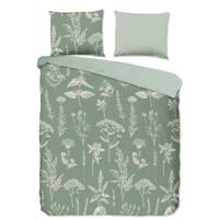Dekbedovertrek Katoen Flanel Herbs Natuur & Bloemen 260x200 Cm Good Morning - Dekbed-Discounter.nl