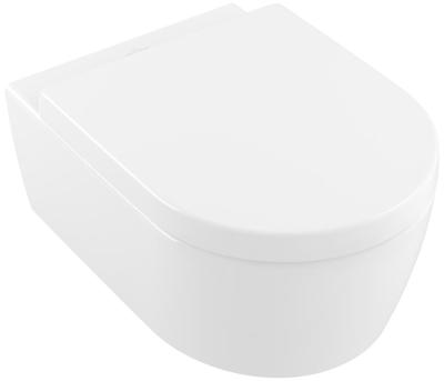 Toilet Villeroy & Boch Avento Combipack met Zitting DirectFlush Stone White CeramicPlus Toilet Villeroy & Boch Avento Combipack met Zitting DirectFlush Stone White CeramicPlus