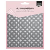 Vaessen Creative • 3d embossing folder grafische sterren 15x15cm