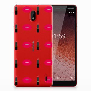 Nokia 1 Plus TPU bumper Lipstick Kiss