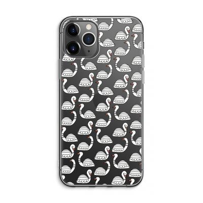 Zwanen: iPhone 11 Pro Max Transparant Hoesje