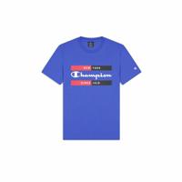 Heren-T-Shirt met Korte Mouwen Champion Crewneck Blauw - Maat: M