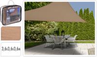 Soellaart Schaduwdoek Driehoek Zand 3,6 X 3,6 X 3,6 Mtr Tarp