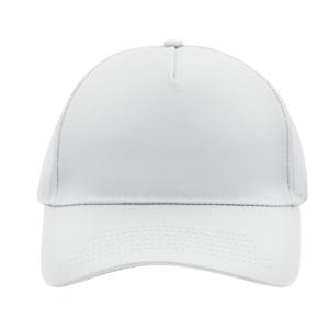 Baseball pet/cap 5 panels - wit - volwassenen - Voordelige caps - katoen