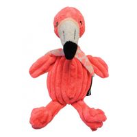 Les Deglingos knuffel flamingo roze 22 cm - thumbnail