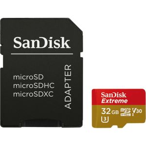 SanDisk Extreme microSDHC 32 GB geheugenkaart
