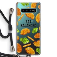 Eat Balanced: Samsung Galaxy S10 Plus Transparant Hoesje met koord