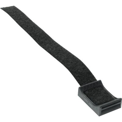 Hebotec Klittenband sokkel Om te bundelen, Met fitting, Om te schroeven Haak- en lusdeel (b x h) 10 mm x 150 mm Zwart 1 stuk(s)
