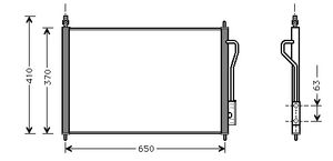 Airco condensor 18005268