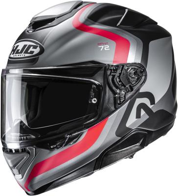 HJC RPHA-72 Ernem, Integraalhelm, Grijs Zwart Rood