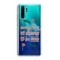 Optimistic flower girl: Huawei P30 Pro Transparant Hoesje