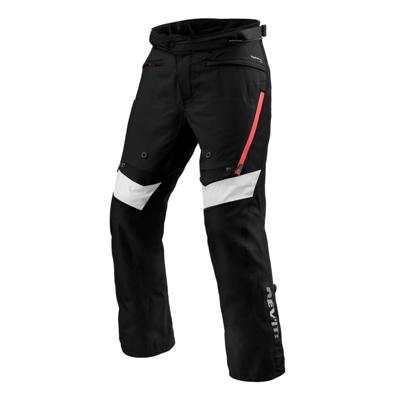 REV'IT! Horizon 3 H2O Pants, Textiel motorbroek heren, Zwart Rood