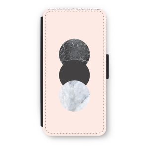 Marmeren cirkels: iPhone 8 Flip Hoesje