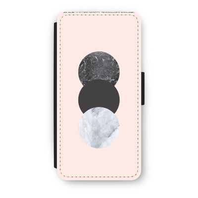 Marmeren cirkels: iPhone 8 Flip Hoesje