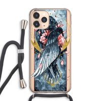 Golden Raven: iPhone 11 Pro Max Transparant Hoesje met koord