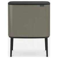 brabantia Bo Touch Bin 316142 Afvalbak 34 l Staal (l x b x h) 312 x 540 x 680 mm Platinum/Black 1 stuk(s)