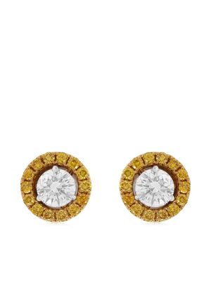 HYT Jewelry puces d'oreilles en or blanc 18ct à diamants - Orange