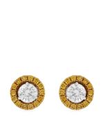 HYT Jewelry puces d'oreilles en or blanc 18ct pavées de diamants - Orange