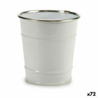 Kubus Wit Zilverkleurig Zink 10,5 x 10,5 x 10,5 cm (72 Stuks)