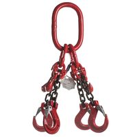 Delta 4-Sprong met klephaak, met inkorthaak | Grade 80 | 6,700 ton | 10 mm | 1 m - YE.8.4SKI.10.010 YE.8.4SKI.10.010