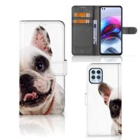 Motorola Moto G100 | Telefoonhoesje | Met pasjeshouder | Franse Bulldog