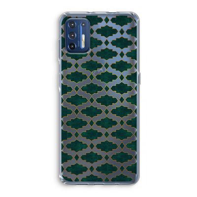 Moroccan tiles: Motorola Moto G9 Plus Transparant Hoesje