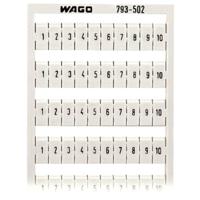 WAGO 793-502 Markeringskaarten Wit 1 stuk(s)