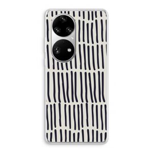 Moroccan stripes: Huawei P50 Pro Transparant Hoesje