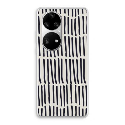 Moroccan stripes: Huawei P50 Pro Transparant Hoesje
