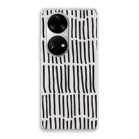 Moroccan stripes: Huawei P50 Pro Transparant Hoesje Moroccan stripes: Huawei P50 Pro Transparant Hoesje