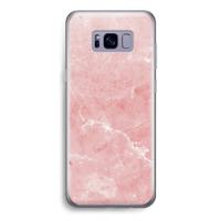 Roze marmer: Samsung Galaxy S8 Transparant Hoesje - thumbnail