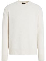 Zegna pull Oasi à effet texturé - Blanc