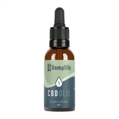 CBD Olie 5% Hemplife- 30ml - 1 flesje