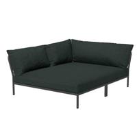 Houe Level2 Cozy Corner loungebank links frame donkergrijs stof alpine