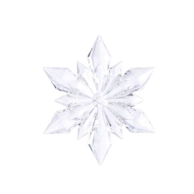 Ornament acryl l23b23cm snwvlok trns a3 - Decoris