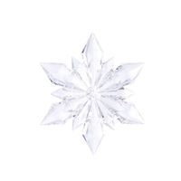 Ornament acryl l23b23cm snwvlok trns a3 - Decoris