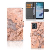 Motorola Moto G53 | Bookcase | Marmer Oranje