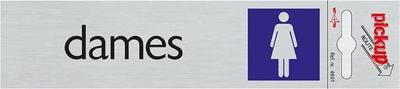 Route Alulook 165 x 44 mm Sticker dames horizontaal - Pickup